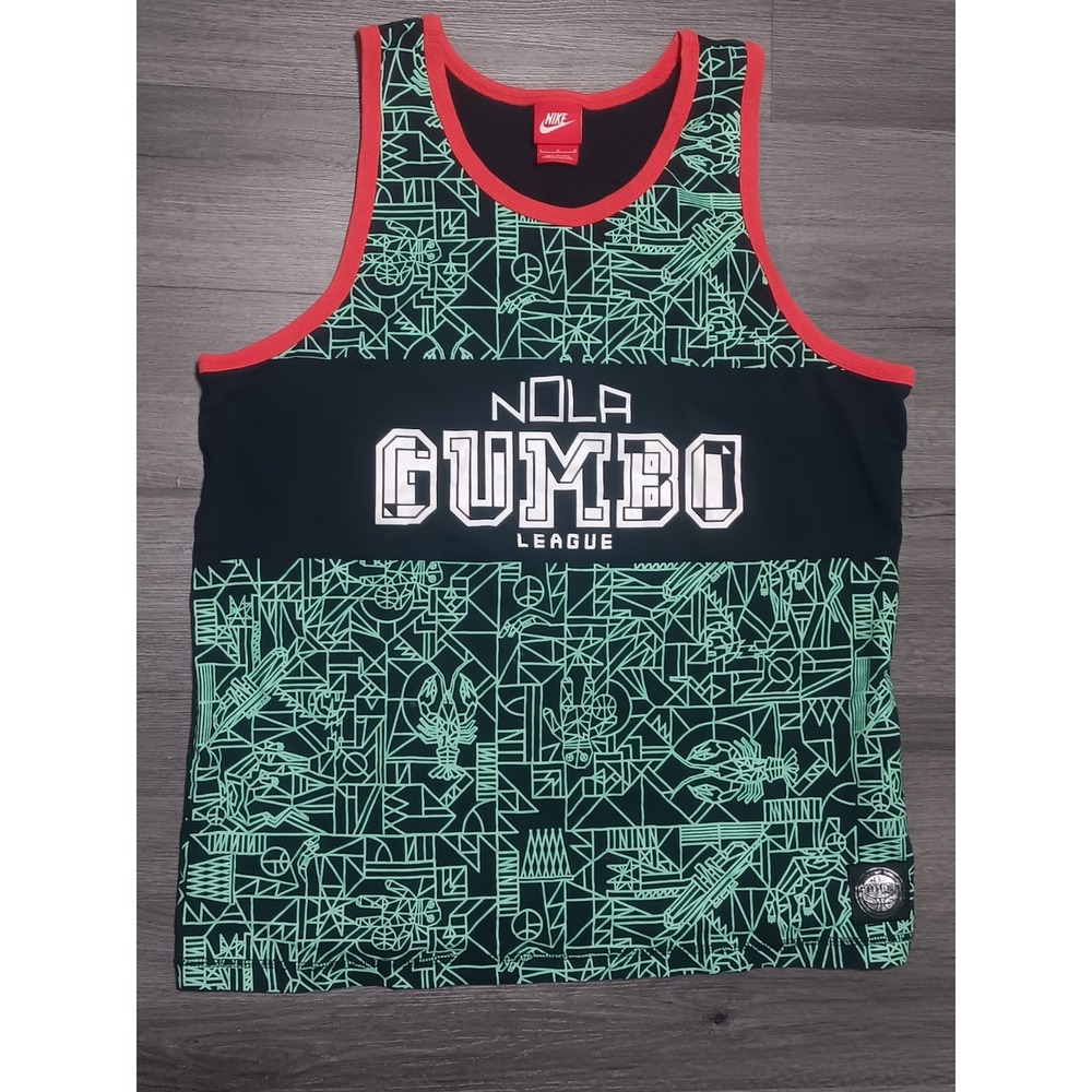 Nike Air Men's Nola Gumbo‎ League Tank Top Jersey Shirt Size Large
